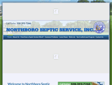 Tablet Screenshot of northboroseptic.com